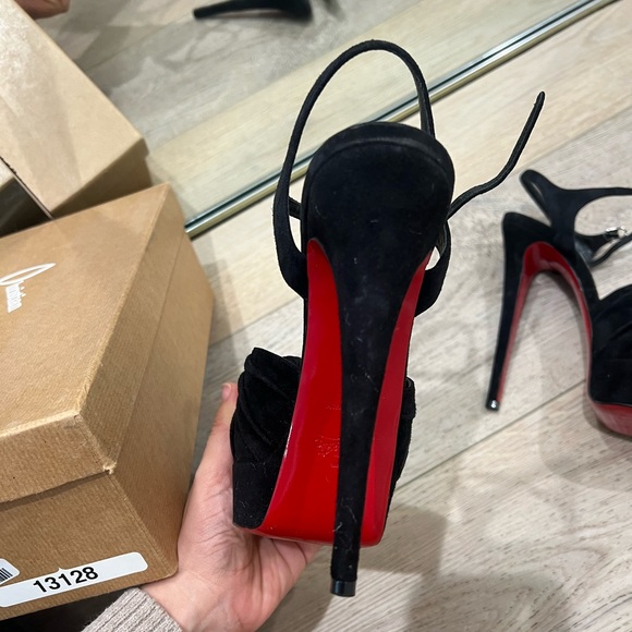 Christian Louboutin Ionescadiva 150 VEAU VELOURS in Black - Picture 9 of 14